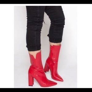Red boots